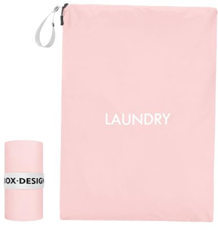 CANBOX Sac à Linge Sale, 50 x 70cm Grande Capacité Sac à Linge Sale de Voyage, Nylon Imperméable Sac, Pliables Laundry Bag Wet Dry Bag pour les Camps et Vacances