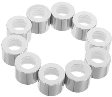 PACKOVE Lot de 10 Bouchons De Diffuseur en Verre Rechargeables 24 Filets Argentés, Étanches Et Robustes, Compatibles Flacon Diffuseur DIY, Usage Maison, Bureau, Voiture