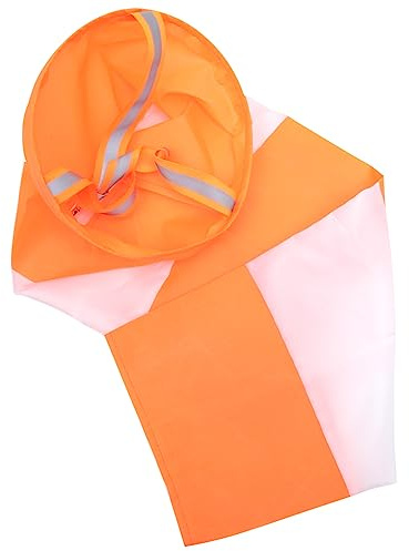 Abaodam Manche à Air Réfléchissant Étanche Indicateur de Direction Vent Oxford Orange et Blanc pour Extérieur Jardin Agriculture et Météorologie