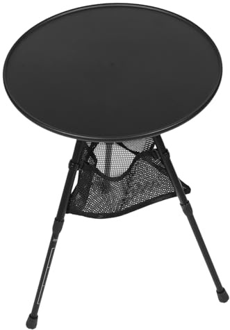 NOLITOY Tavolo da Campeggio in Alluminio con Rete Portaoggetti Tavolino Esterno Resistente per Picnic Grigliate e Attrezzatura Campeggio Mobile per Cucina Outdoor e Escursioni