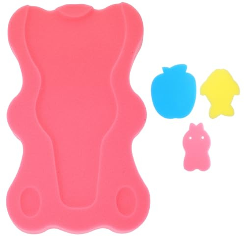 Veemoon Alfombrilla de Baño para Mayor Comodidad y Seguridad para Bebés Recién Nacidos Varios estilos Diseño de Oso de Esponja Transpirable Gran Absorción