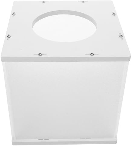 FOMIYES Scatola Trasparente per Lotteria Fessura in Acrilico 20x20x20 Cm, Contenitore per Donazioni e Raccolta Fondi Portatile, Urna per Schede Elettorali e Cassetta Suggerimenti