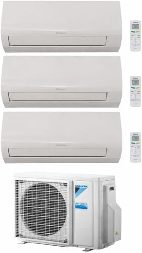 Daikin Sensira - Climatiseur Trial Split 9000+9000+12000 BTU 5,2 kW Inverter R32 A++ Wi-Fi intégré, contrôlable via l’application Onecta de Daikin
