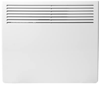 Devola DVNDM10 1000W Eco Electric Panel Heater with Adjustable Thermostat | Energy Efficient Technology, Lot 20 | Slimline Wall Mounted & Free Standing Plug in Low Energy Heaters with Timer | White