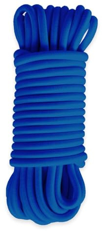 Cuerda elástica Azul 15 Metros - Calidad Profesional TECPLAST 9SW - Cable elástico - Diámetro 9 mm