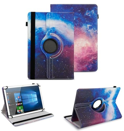 NAUC Tablet Schutzhülle kompatibel mit Telekom T Tablet / 2 Hülle 360 Grad Drehbar Tasche für Tablets ultradünne Kunstleder Tablethülle Standfunktion 360° Drehbar Tablet Case