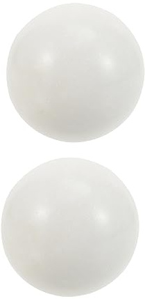 Gatuida 2 Satz Weiße Massage Rollbälle aus Marmor Runde Handübungskugeln zur Muskelstimulation und Stressabbau für Wellness und Entspannung