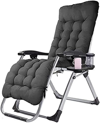 Generisch Robuste Schaukelliege, Zero-Gravity-Liegestuhl mit Becher- und Telefonhalter, Garten-Terrassen-Loungesessel, klappbarer Liegestuhl, Strandliege/B (B)