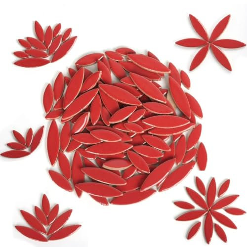 Tesselles Mosaique Carreaux de mosaïque en céramique irréguliers 100g, carreaux de mosaïque à pétales multicolores, bricolage, fabrication de pierres for artisanat, loisirs créatifs, décoration murale