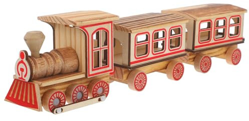 Gogogmee Zugmodell-Dekorationen Zug-Ornamente Spielzeug Für Jungen Und Mädchen Zugspielzeug Partyzubehör Dekorative Modelleisenbahn