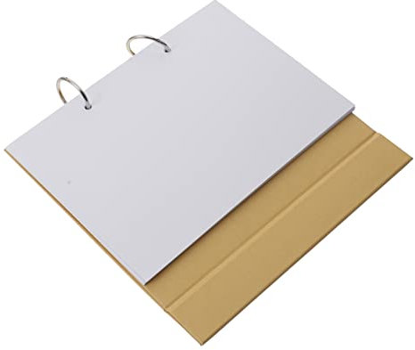 Parliky Spiral Buch Kalender DIY Handbemaltes Scrapbook Bastelset mit Losen Blättern zum Individuellen Gestalten aus Kraftpapier für Tischkalender und Fotoalben