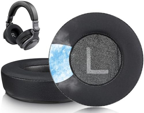 SOULWIT Cuscinetti Auricolari di Ricambio per Pioneer DJ HDJ-CUE1 Cuffie, Cuscinetti Auricolari con Schiuma Antirumore ad Alta Densità