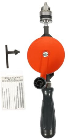 Uonlytech Handkurbelbohrer Mit Bohrern Für Handbohrmaschine Manuell Klein Praktisch Für Handwerkzeuge Langlebig Und Einfach Zu Bedienen