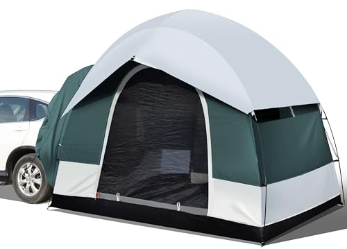 SUV Tent for Camping, 6 Person Car Camping Tents, SUV Tailgate Tent for Outdoor, Easy Set Up Tents with Rainfly 8' L x 8' W x 7.2' H