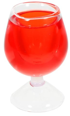 CHICAMPERA 1stück Lustiger Wein Glas Scherzartikel Für April Fools Day Tricky Weinglas Für Partys Nicht Auslaufend Kreative Partyaccessoires Für Bar Und Ktv Farbe Zufällig