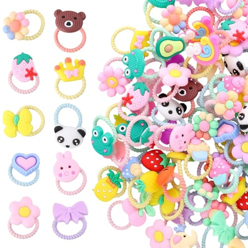 100 Pièces Elastique Cheveux Fille, élastique Cheveux, Accessoires Cheveux Fille, Petit Elastique Cheveux, Liens de Cheveux élastiques, Convient Aux Enfants, Aux Bébés, Aux Filles et Aux Femmes