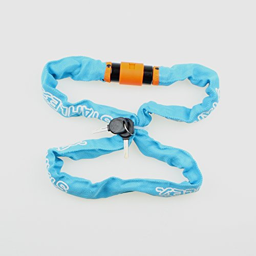 Fahrradschloss 120cm mit 2 Schlüssel Kettenschloss Motorradschloss Blau