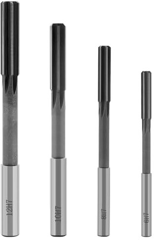 Set di alesatori a gambo dritto, in HSS, con gambo dritto, set di 4 pezzi (6-12 mm) H7