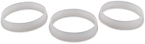 DL-pro Premium Quality Plastic Wedge Seal Ring, Inner Diameter 40 mm x Outer Diameter 44 mm, Pack of 3 for 1 1/2 Inch Drain Pipe Sink Siphon