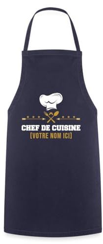 Spreadshirt Tablier Personnalisé Cuisine Barbecue Homme Femme Drole Humour | Tablier Personnalisable Homme Femme