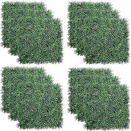 GCSQF Sichtschutzzaun Pflanzenwand Efeu KüNstlich Efeu HäNgend Girlande Pflanzenwand Uv-Schutz Mit Kabelbinder Deko Wohnzimmer Modern 20×20 Inch 210806(Color:12Pcs,Size:)