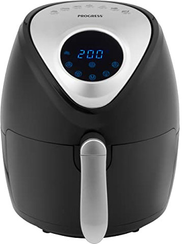 Progress EK4221PH Go Healthy Digital Hot Air Fryer – 4.5L Oil-Free Fryer, Removable Non-Stick Cooking Basket, Low Fat Healthy Cooking, 30 Minute Timer, Temperature Control, Automatic Shut-Off, 1300 W