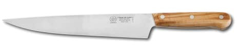 DUE BUOI TRINCIANTE da Chef Serie OLIMPO Lama CM 24 - Acciaio BÖHLER N690-60 HRC - Manico ULIVO