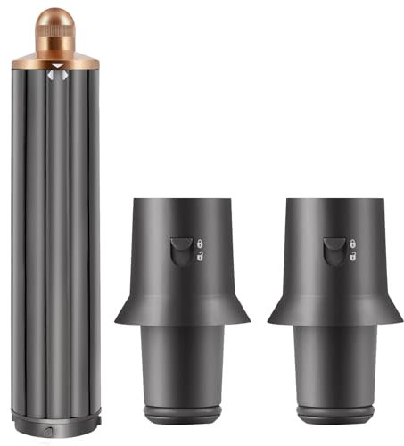 2-in-1-Langhaar-Lockenwickler 1,6 Zoll/40 mm für Dyson Airwrap Styler HS05/HS01 Befestigungsteile + 2 Haartrockner-Lockenstab-Adapter Zubehör für mehrere Frisuren