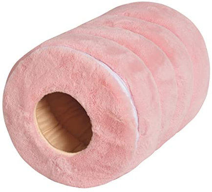PETCUTE Faltbar Katzentunnel Katzenbett,Super Weich Katzenhöhle,Donut Hundebett für große, Mittelgroße & Kleine Hunde,Waschbares Katzennest mit Reißverschlüssen,Vollständig Abnehmbar