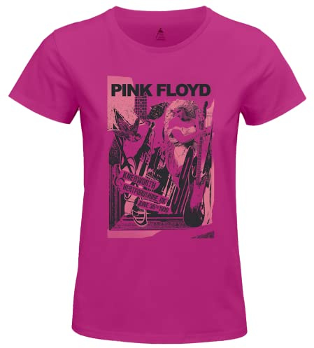 cotton division WOPIFLRTS081 Magliette Donna, Fucsia