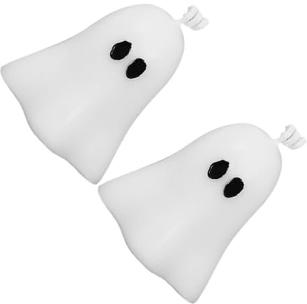 KOMBIUDA 2piezas Candelas Aromáticas Forma De Fantasma Para Decoración De Halloween Estilo Divertido Para Crear Festivo El Hogar