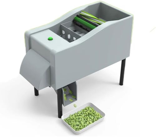 YOKIKIYO Peladora de Guisantes Comercial, desgranadora automática de Edamame de 40 KG/H, Baja tasa de Rotura, peladora rápida de Frijoles, para Edamame, judías Verdes, habas, Guisantes