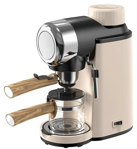 Cafetera espresso, máquina de espresso tradicional con bomba de barista, máquina de espresso semiautomática, con espumador de vapor, bomba de presión de 5 bares, para el hogar, la oficina, la sala de