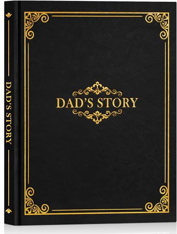 Lanpn Papa erzähl mir deine Geschichte mit 300+ fragen, Vatertag Geburtstag Geschenk, Papa erzähl mal Leben Buch zum Ausfüllen, Väter Lebensgeschichte Erinnerungsbuch Dad Life Story Book (Schwarz)