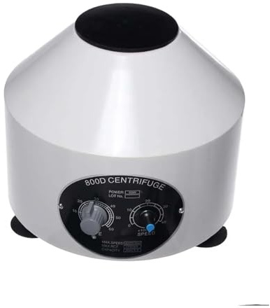 Timing Medical Con Centrifuga Siero Pratica 4000 Giri/min Macchina Da Laboratorio Tubo Isolare Prp Funzione Centrifuga Elettrica 6 Pz 20 Ml, Basso rumore(Noir)