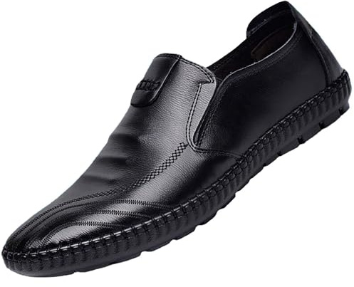 Arbetsskor dam - damskor sko läder vattenstrumpor snabbtorkande skor låga skor slip-ins-stor entry sneakers plattform sko affärssko utomhusskor, svart, 41 EU