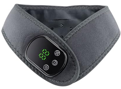 Ranley Coussin chauffant pour le cou – 5 réglages de chaleur | Chauffage électrique avec massage par vibrations | Pour femmes, hommes, personnes âgées, lieu de travail à domicile, relaxation