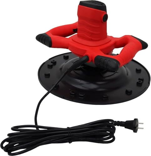 Cazzuola elettrica per calcestruzzo Betoniera elettrica, cazzuola per malta per intonaco portatile da 3800 W con asta di miscelazione, strumento per tergicristallo e intonacaturapareti 80-200 giri/min