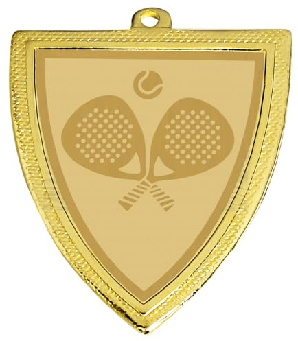 eberin – Pokale & Medaille mit Padel Motiv inkl. Gravur – Auszeichnung für Padel Turniere & Events – einzeln oder im 3er Set erhältlich