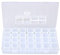 Siming Sortierbox transparent (leer) 28Fächer,Abnehmbar Zweisitzer Perlen Box
