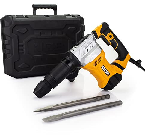 JCB 1300w 15J SDS Max Demolition Hammer and Chisel with Anti-Vibration Handle & 3m Power Cable