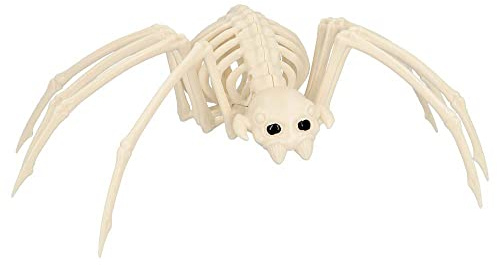 Boland - Dekoration Skelett Spinne, 37 x 21 x 11 cm | Party Deko für Halloween, Karneval und Horror Mottoparty, Tiere