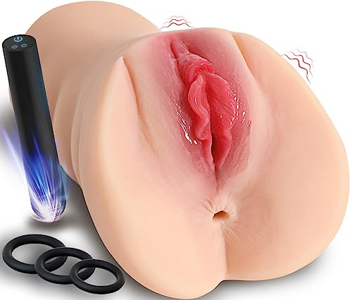 700G Realistische Masturbator Sex Spielzeug für die Männer Taschenmuschi Realistisch Groß mit Vibrator 3D Vagina Klitoris Anal Erotik Pocket Pussy Muschi Masturbieren für männer Penis Sexspielzeug