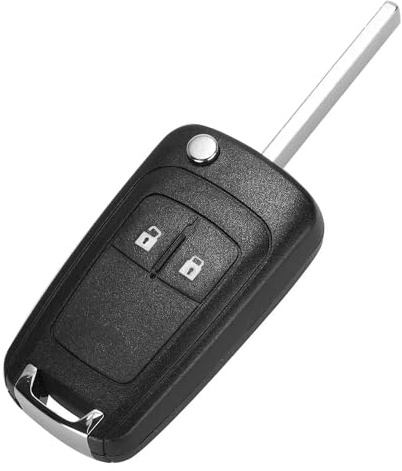 Kesiku Opel Astra Schlüsselgehäuse für Opel Astra Insignia Adam Zafira Meriva Mokka Vectra Chevrolet Orlando Cruze Aveo Captiva Autoschlüssel, 2 Tasten Schlüssel Chevrolet Fernbedienung - 1 Stück