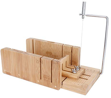 Jwthee Tagliasapone in Legno, Tagliasapone Affettatrici Tagliasapone in Filo Taglierina per Pane Stampi per Sapone per Fare Sapone Fai da Te Utensile da Taglio per Formaggio Burro Torta Pane