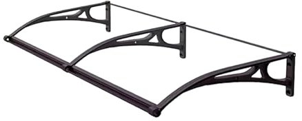Vordach für Haustür, Polycarbonat-Abdeckungsmarkisen for Die Terrasse, UV-Schutz Gegen Regen, Schnee und Sonnenlicht, Haustür Vordach, Überdachung Haustür, Balkon Überdachung(Size:80*240cm/31.5*94.5in