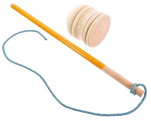 HAWILLOSCH Holzkreisel Spielzeug Für Junge Mädchen DIY Gyroskop Aus Hochwertigem Holz Für Kleinkinder Fördert Kreativität Und Feinmotorische Fähigkeiten Beige Farbe