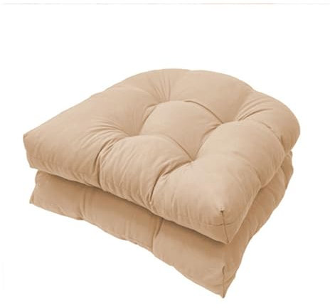 SJMDMZD Pack 2 Cojines Lounge Exterior, Cojin Asiento Muebles Mimbre Jardín, Suave y Acogedor Impermeable Cojín de Sillón, Ideal para Comedor Terraza Sala y Restaurante O