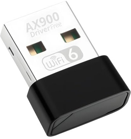 WiFi 6 AX900 USB Wifi Adapter for PC, WiFi Dongle Dual Band 5GHz & 2.4GHz 600Mbps, High-Speed Wireless Network Dongle for Windows11/10/8.1/8/7, Plug & Play, Highly Secure WPA3, Miniature Design