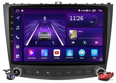 M200S,Car Stereo 2 Din Android 15.0 Radio with 4G 5G WiFi SWC Carplay Android Auto for Lexus IS IS250 200 300 350 2006-2012 GPS Sat Navigation 10''MP5 Multimedia Video Player